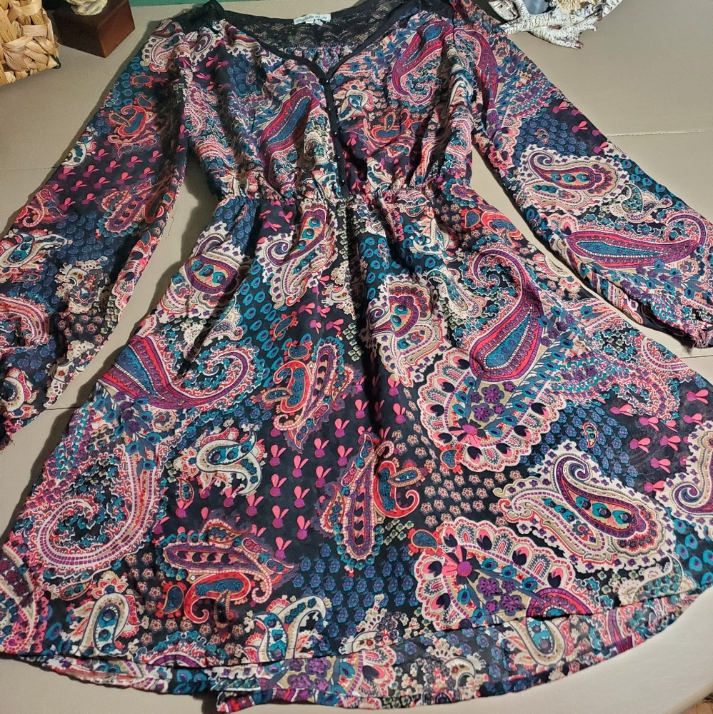 Charlotte russe paisley dress